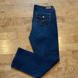 Levi's 505 Straight Leg Dark Blue Denim Jeans